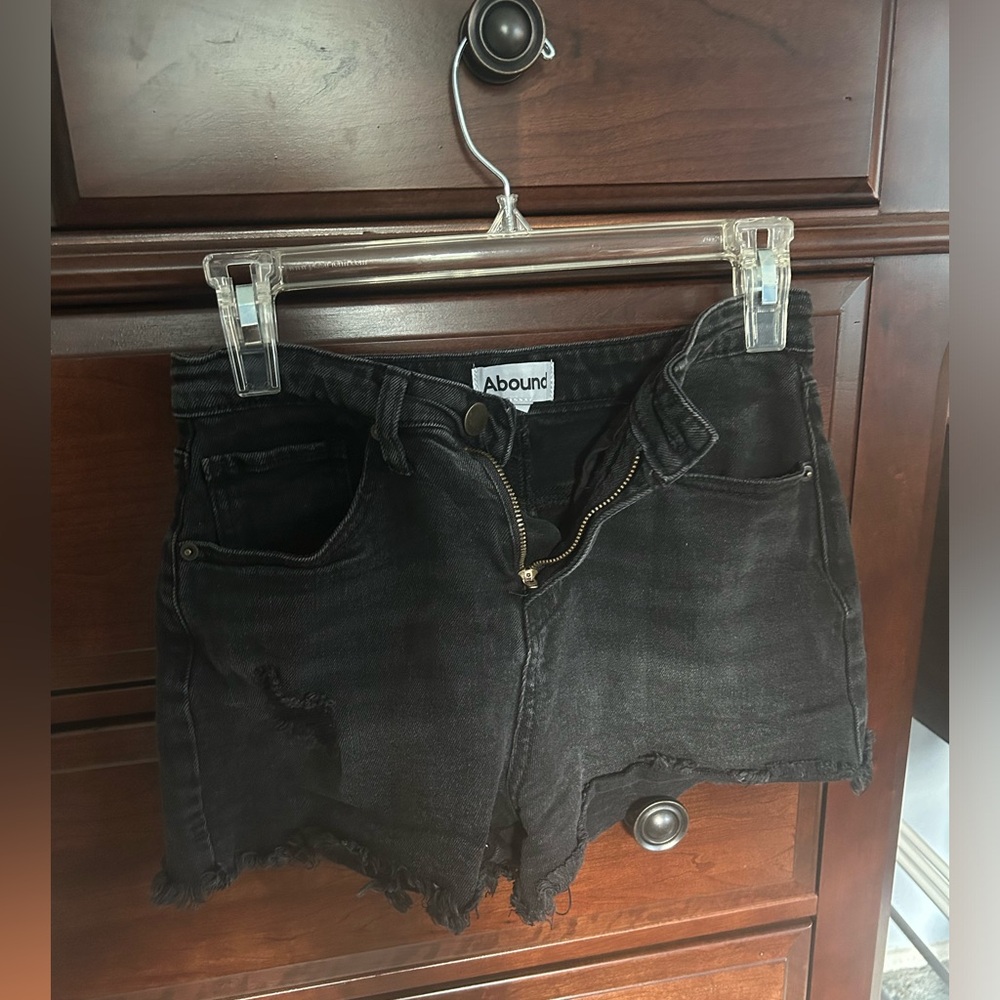 Abound Black Denim Short